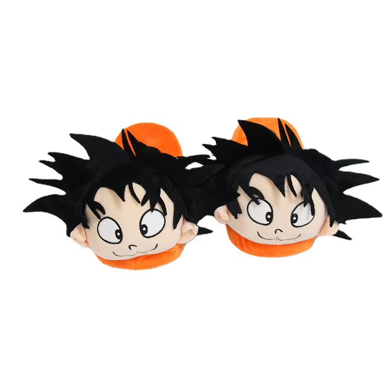 Anime Dragon Ball Home Slipper Comfortable No Slip Son Goku Cosplay Shoes Soft Plush Autumn Winter Warm Slipper Christmas Gift