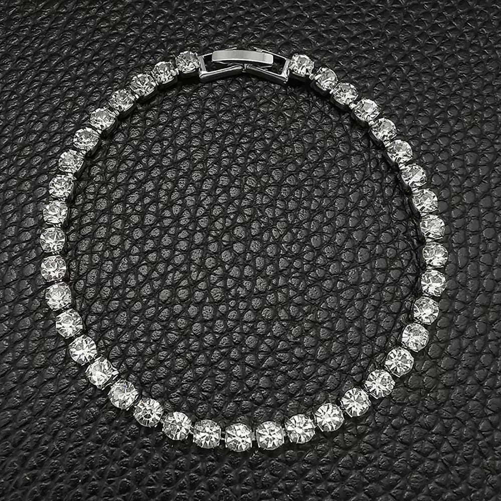 2024 New Arrival Luxury round Silver Color on Hand Bracelet Bangle for Women Anniversary Gift Jewelry Bulk Sell S5650