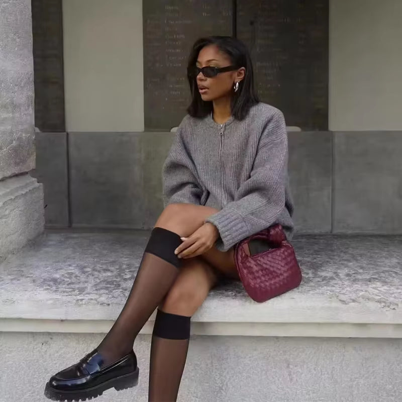 Sweater Cardigan for Women Jacket Tricots Coat Knit Outerwears Autumn Winter 2024 Woman Fashion Knitwears Cardigan