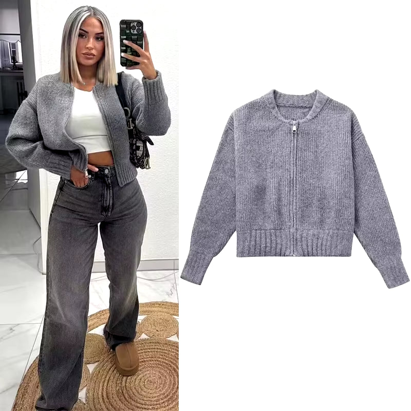 Sweater Cardigan for Women Jacket Tricots Coat Knit Outerwears Autumn Winter 2024 Woman Fashion Knitwears Cardigan